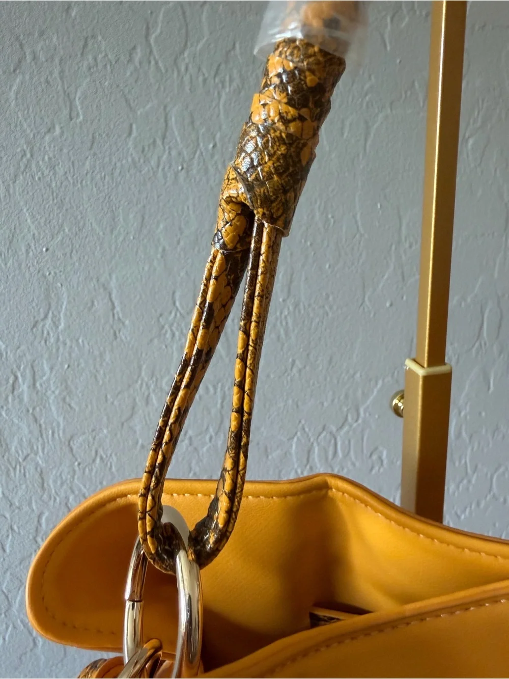 Badgley Mischka Mustard Yellow Shoulder Bag